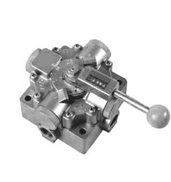 ポペット式手動操作弁（4ポート）